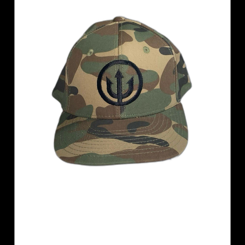 Decky Cap Hat Men's Snapback Adjustable Strap Camouflage Embroidered Logo